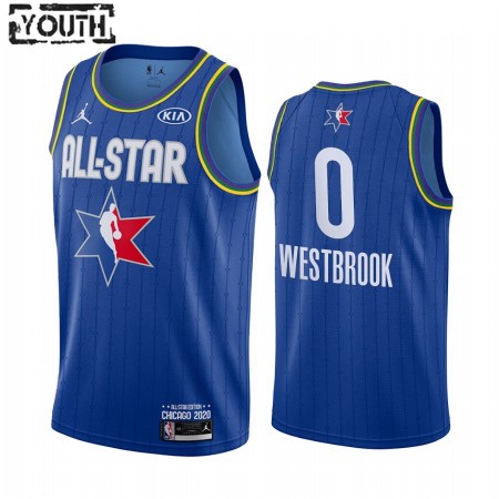 Dres NBA Houston Rockets Russell Westbrook 0 2020 All-Star Jordan Brand Plava Swingman - Dječji